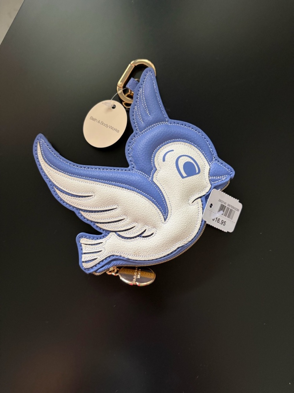 Bath & Body Works Snow White bird coin purse